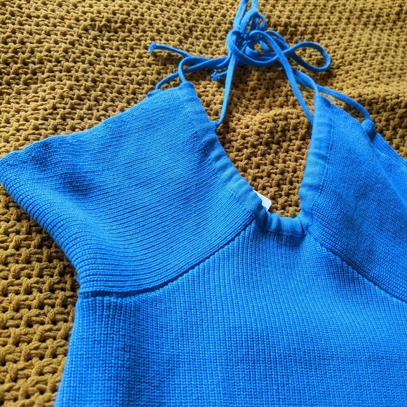 Peppermayo Dresses & Skirts - Peppermayo Blue Woven Mini Dress AU Size 8